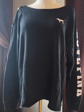 PINK Open Shoulder Sweater